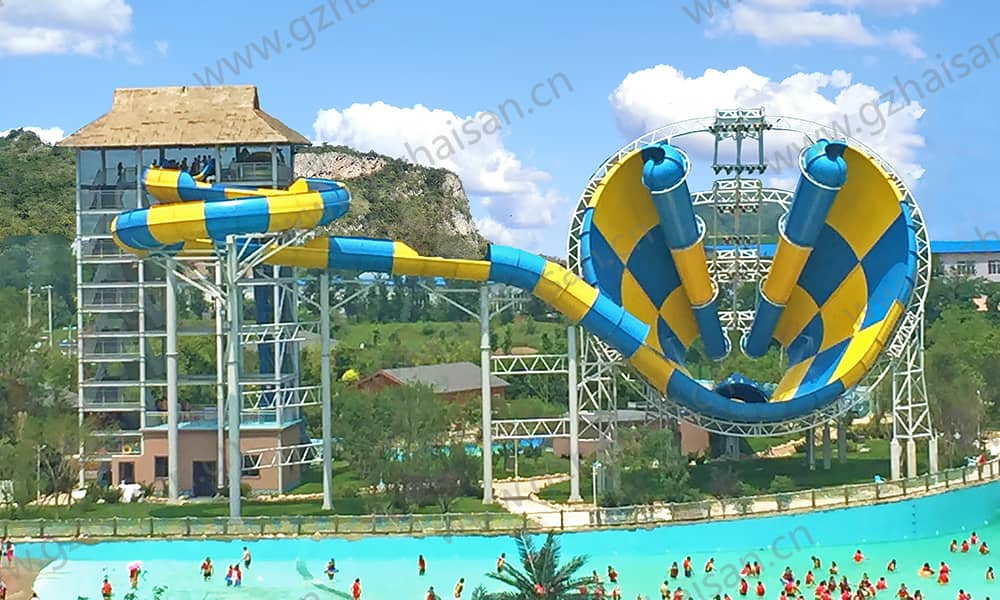 辽宁丹东金汤水世界超级龙卷风正面 辽宁丹东金汤水世界超级龙卷风正面