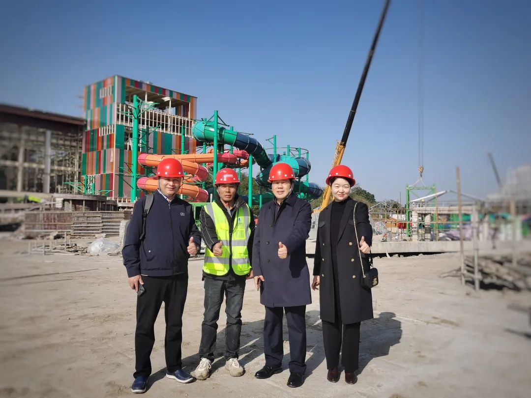 快讯 | 快盈游乐董事长一行视察南北湖开元森泊水乐园项目进展情况